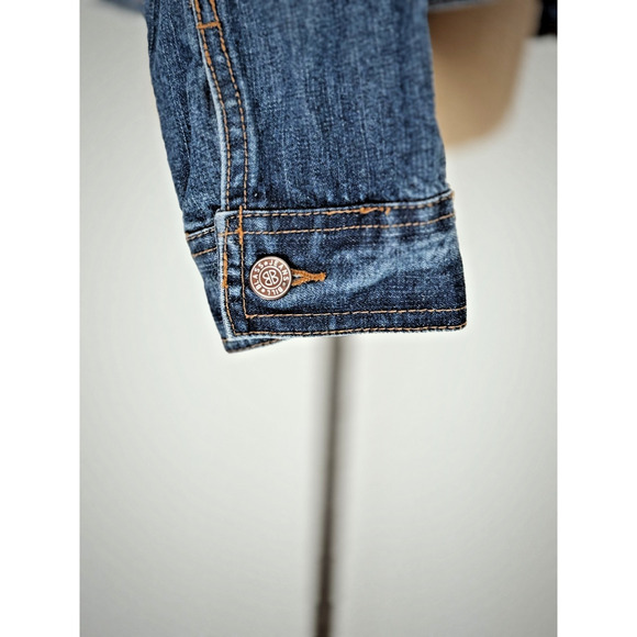 Vintage 90's BILL BLASS Jean Jacket Women's LARGE Medium Denim Wash #0098 - Picture 6 of 11